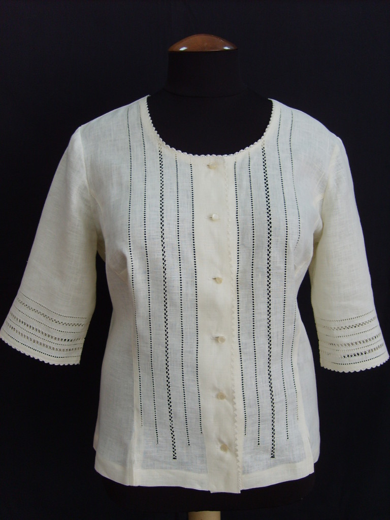 Блузка из льна с вышивкой рисунок 1/63-10