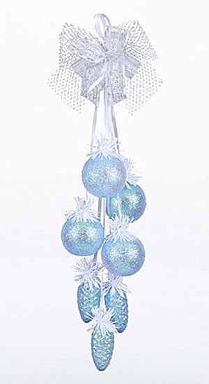 Елочное украшение - гирлянда снежная, 50 см, елочка