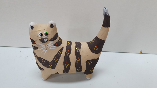 Сувенир керамический кошка василиса