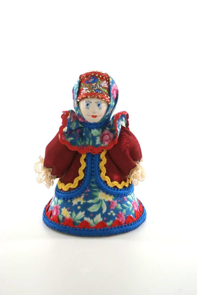 Кукла-потешка сувенирная. казачка. дерево, текстиль. казаки