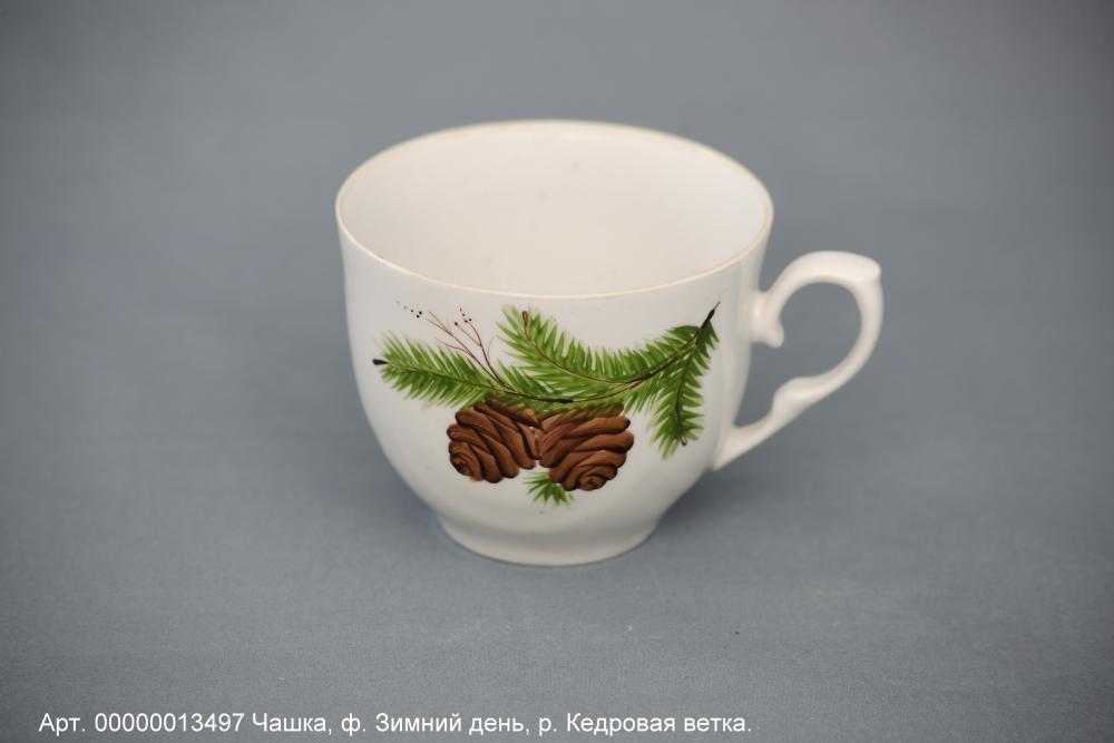 Чашка кедровая ветка (фома зимний день)